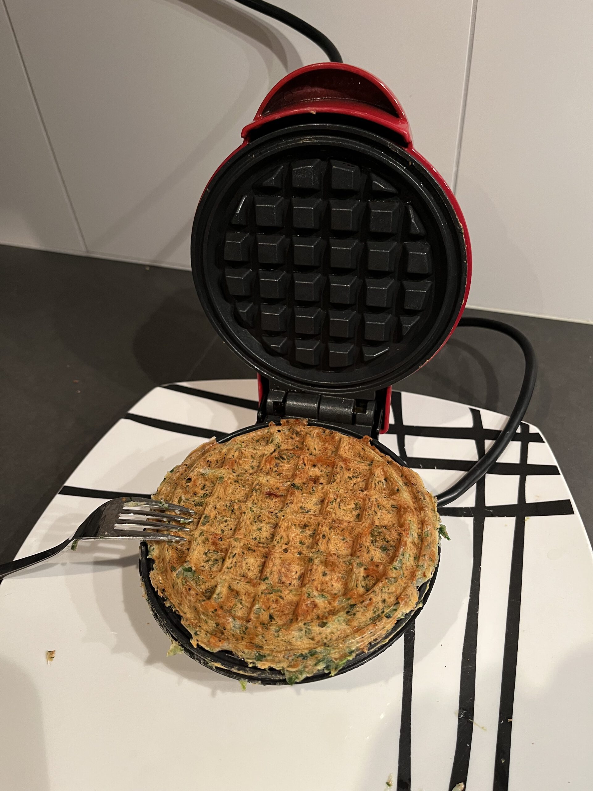 vegan hartige wafel beslag